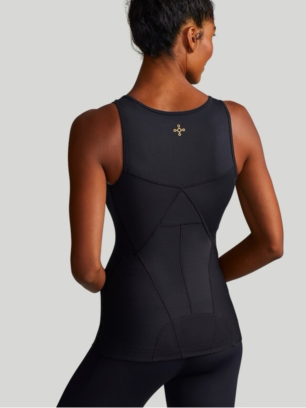 Tommie Copper NWT Lower Back Support Tank Black Large Pain Relief Compression